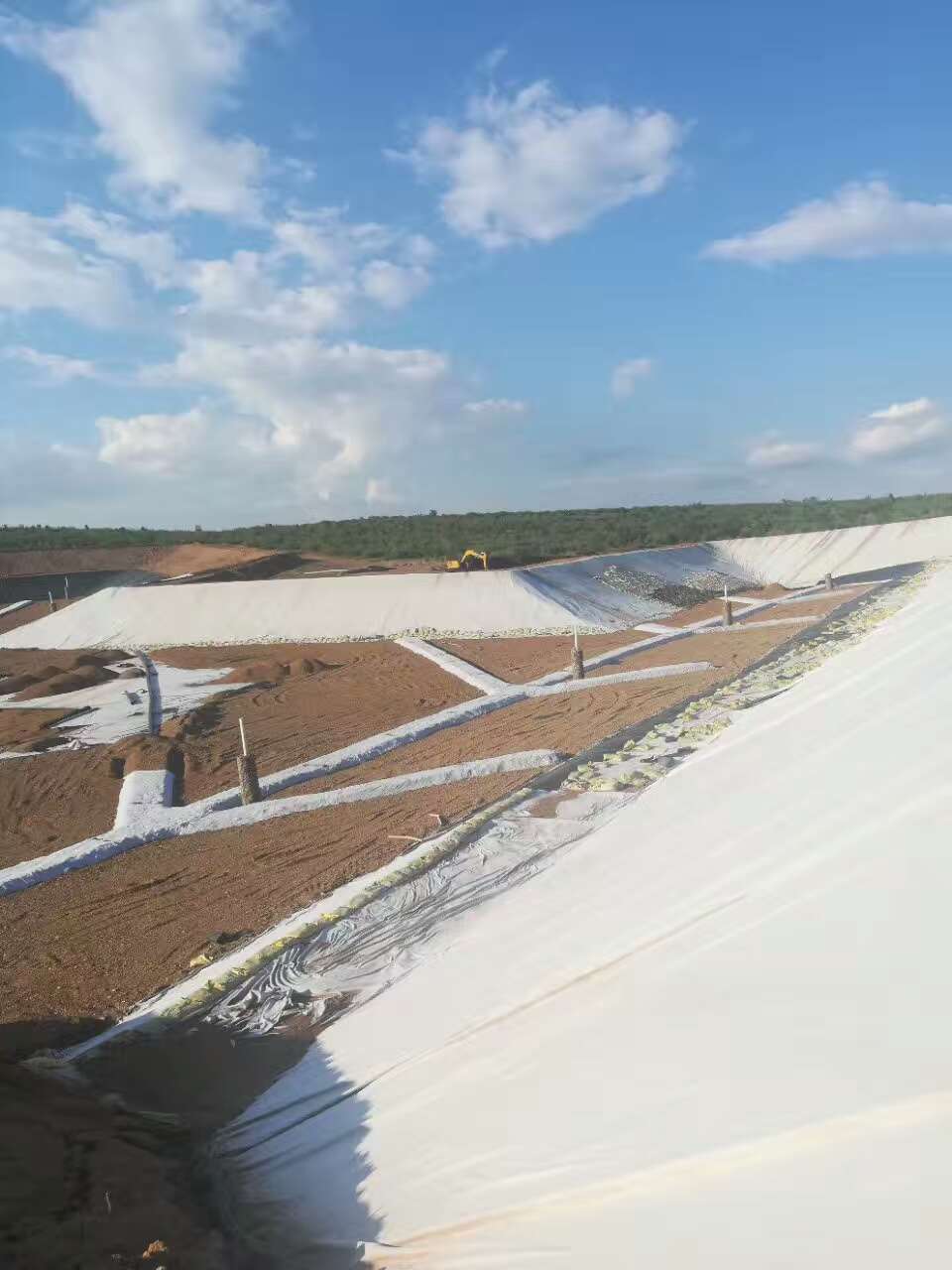 垃圾填埋場(chǎng)坡角與土工膜內(nèi)力之間關(guān)系